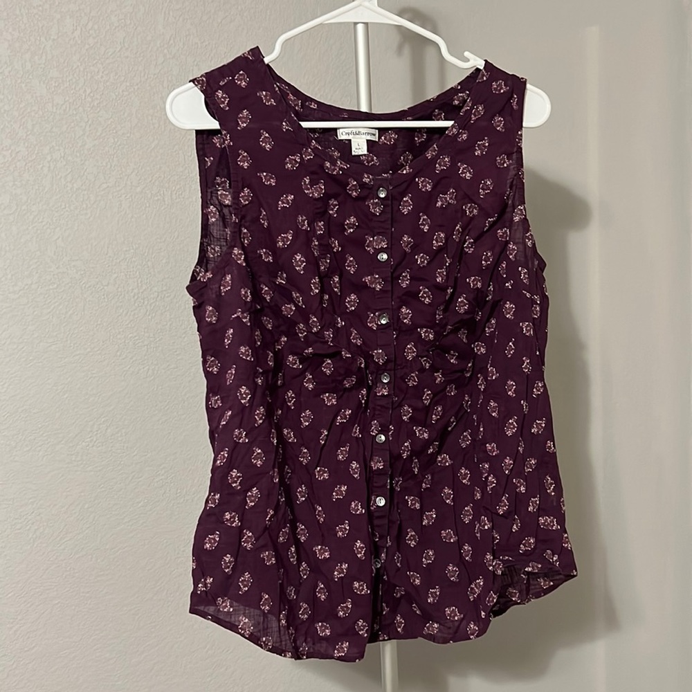 Croft & Barrow L purple shirt